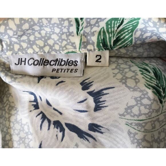 JH COLLECTIBLES Petites Womens Size 2P 2 Short Sleeve Vintage Button Front Shirt - Picture 5 of 6